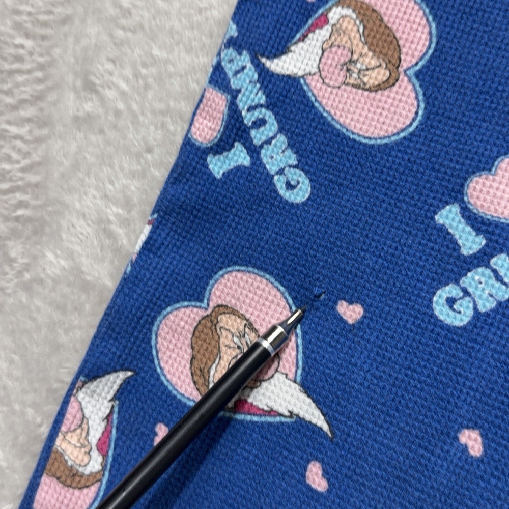 Disney Pajama Lounge Pants Women L Drawstring Snow White Dwarfs Sleepwear Knit - Picture 4 of 11